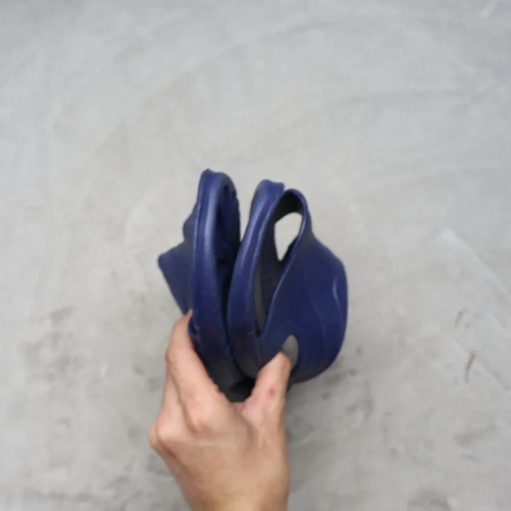 Athletic Works Mens 10M Sandals‎ Blue McFadden Slide Synthetic Comfort Beach